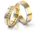 Złote obrączki ślubne z kolekcji PZ Stelmach model 078