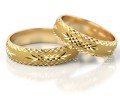 Złote obrączki ślubne z kolekcji PZ Stelmach model 019