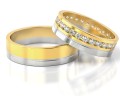 Złote obrączki ślubne z kolekcji PZ Stelmach model 078