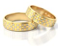 Złote obrączki ślubne z kolekcji PZ Stelmach model 080