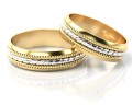 Złote obrączki ślubne z kolekcji PZ Stelmach model 069