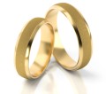 Złote obrączki ślubne z kolekcji PZ Stelmach model 018