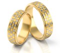 Złote obrączki ślubne z kolekcji PZ Stelmach model 080