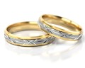 Złote obrączki ślubne z kolekcji PZ Stelmach model 002