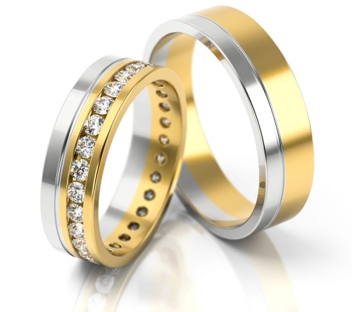 Złote obrączki ślubne z kolekcji PZ Stelmach model 078