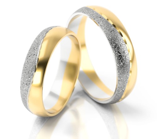 Złote obrączki ślubne z kolekcji PZ Stelmach model 011