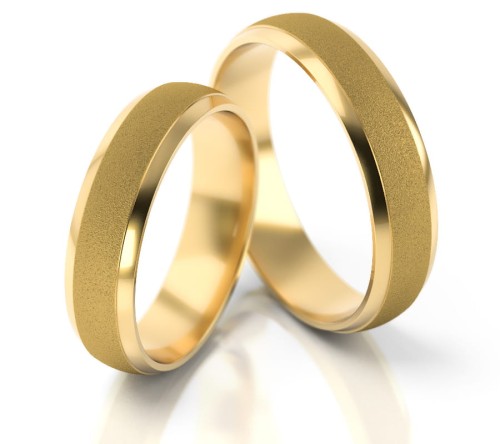 Złote obrączki ślubne z kolekcji PZ Stelmach model 018