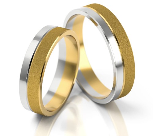 Złote obrączki  ślubne z kolekcji PZ Stelmach model 058